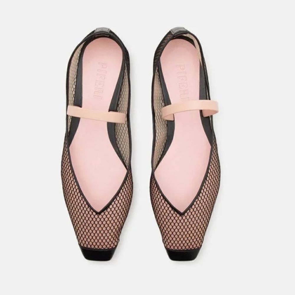 PIFERI Tremaine Mesh Ballerina Flats shoes mary Janes Revolve $595 sz 9